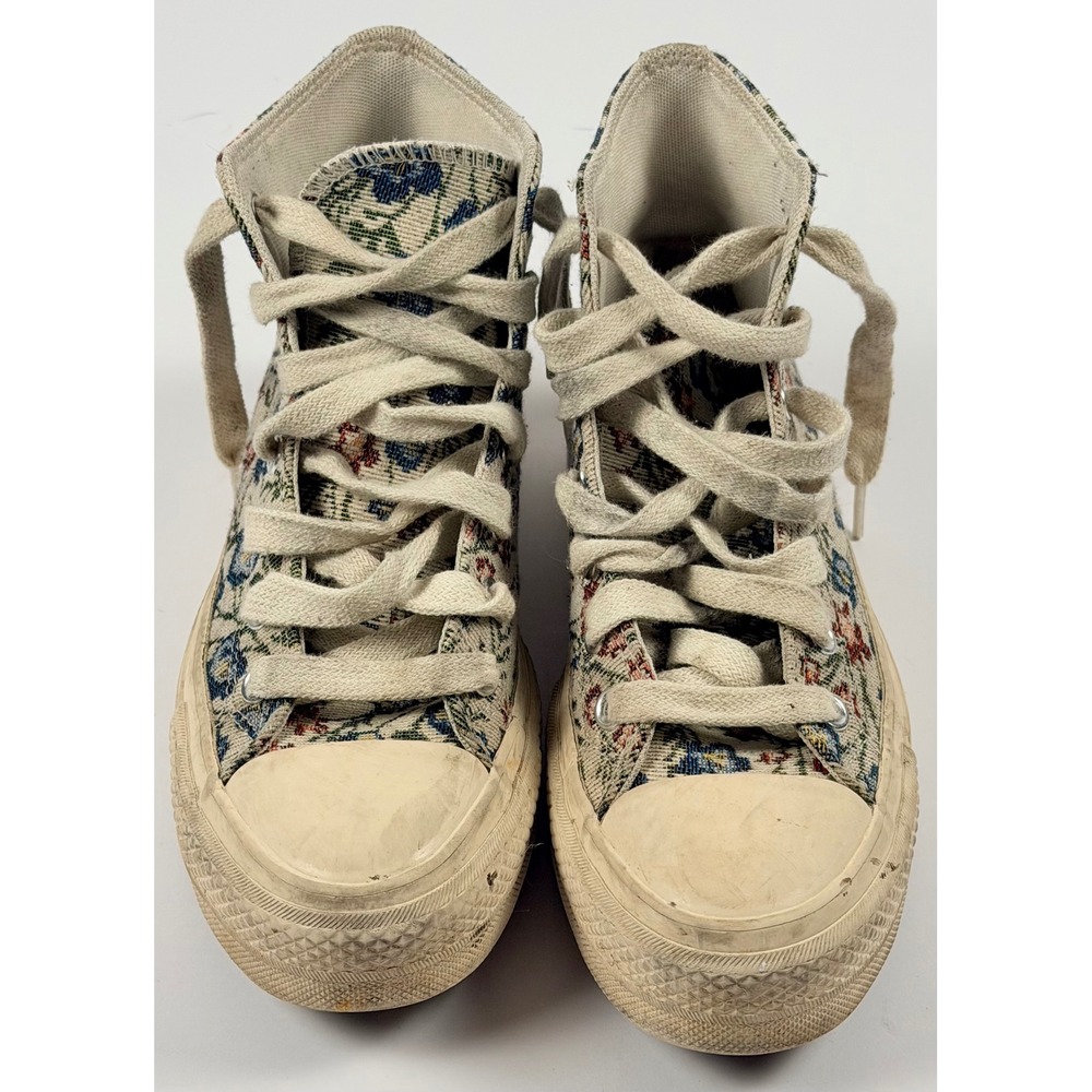 Converse Chuck Taylor All Star Lift Platform Floral Tapestry High Top Wm Sz 6.5